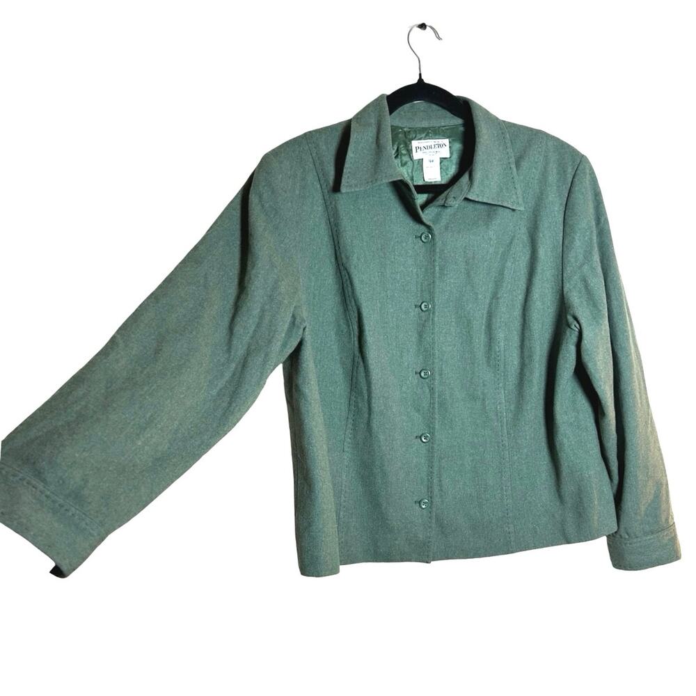Pendleton Women’s 100% Wool Lightweight Jacket Li… - image 5